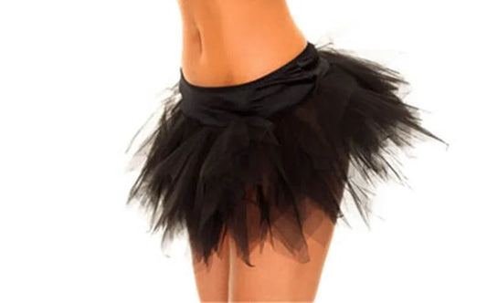 Sexy Adult Mini Tulle Tutu Ballet Multi-layer Ruffle Frilly Corset Petticoat Women Party Skirts Club Short Pettiskirt Plus Size